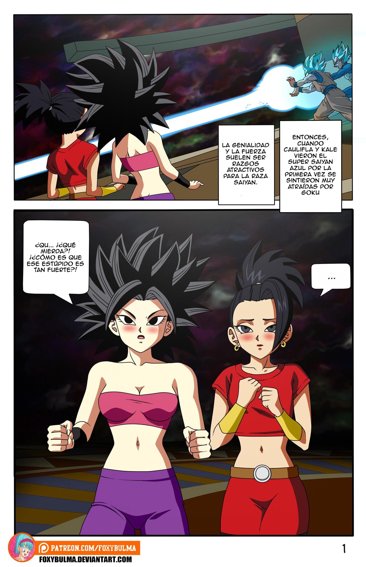 Goku caulifla y kale comic porno