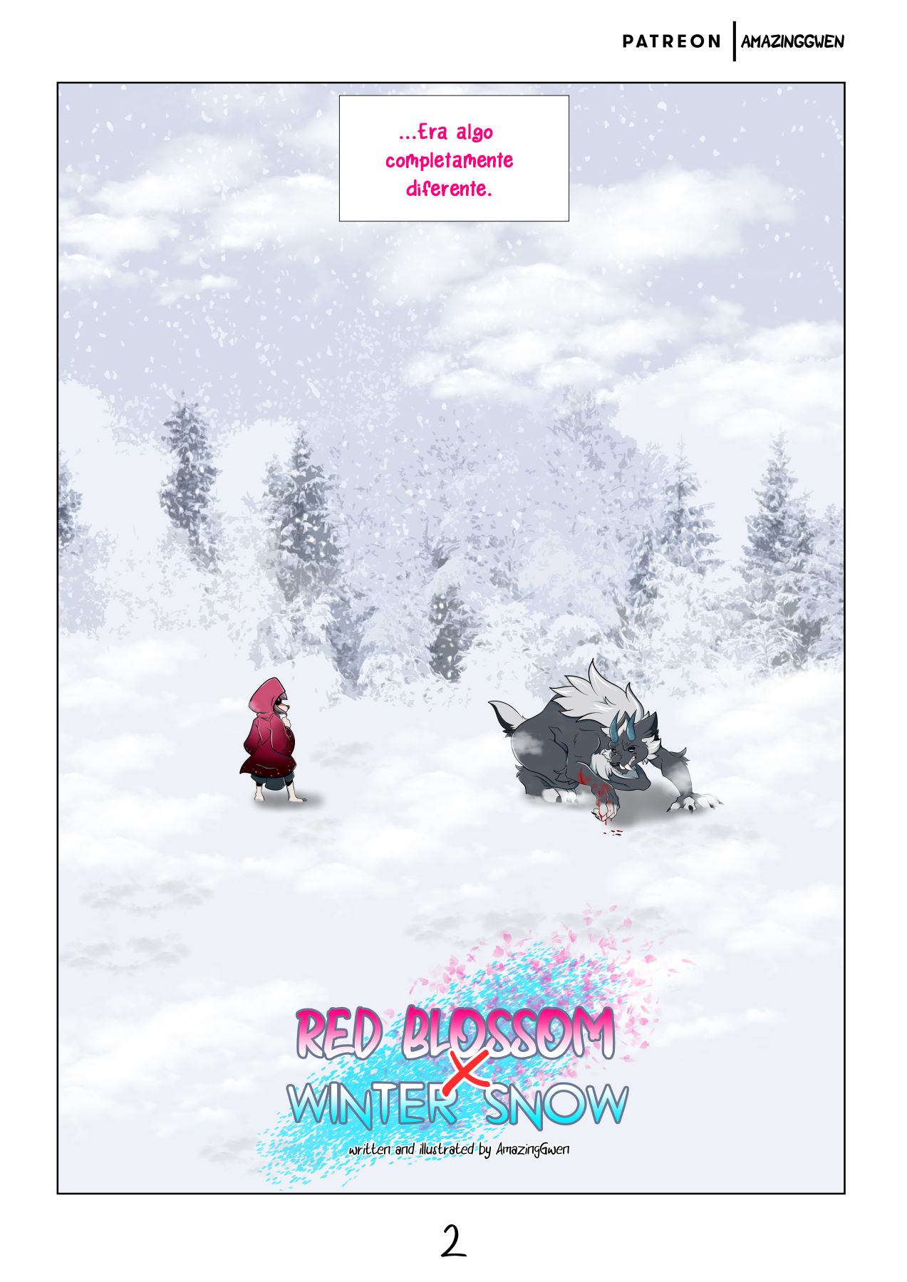 RED BLOSSOM and Winter Snow