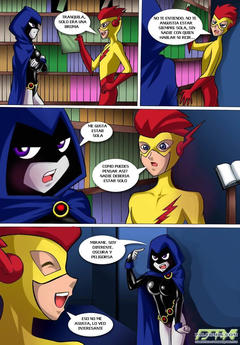 TEEN TITANS - Raven vs Flash