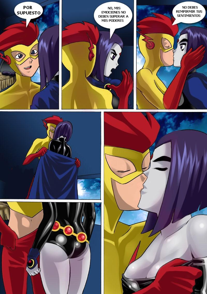 TEEN TITANS - Raven vs Flash