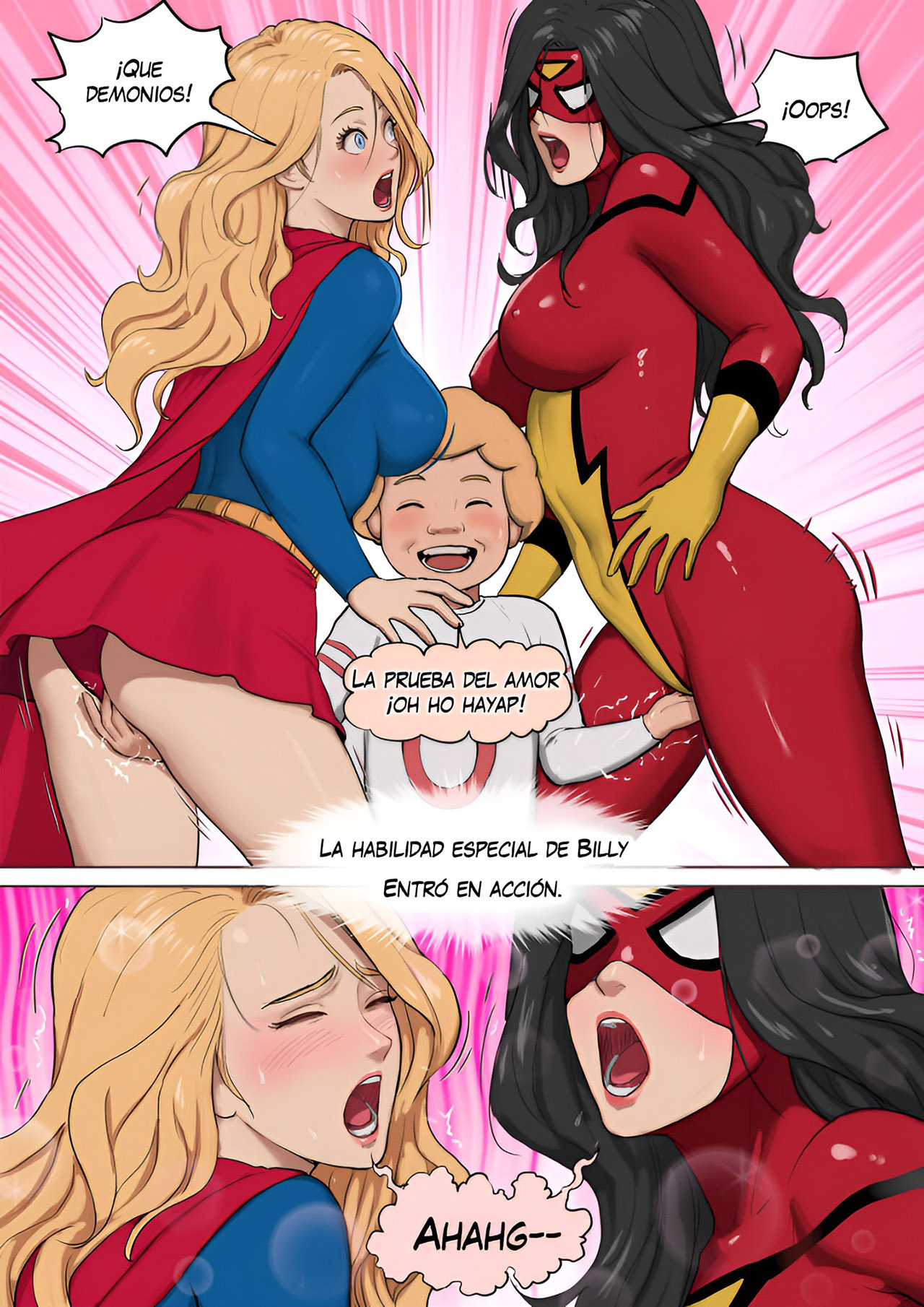 SUPERGIRL and SPIDERWOMAN