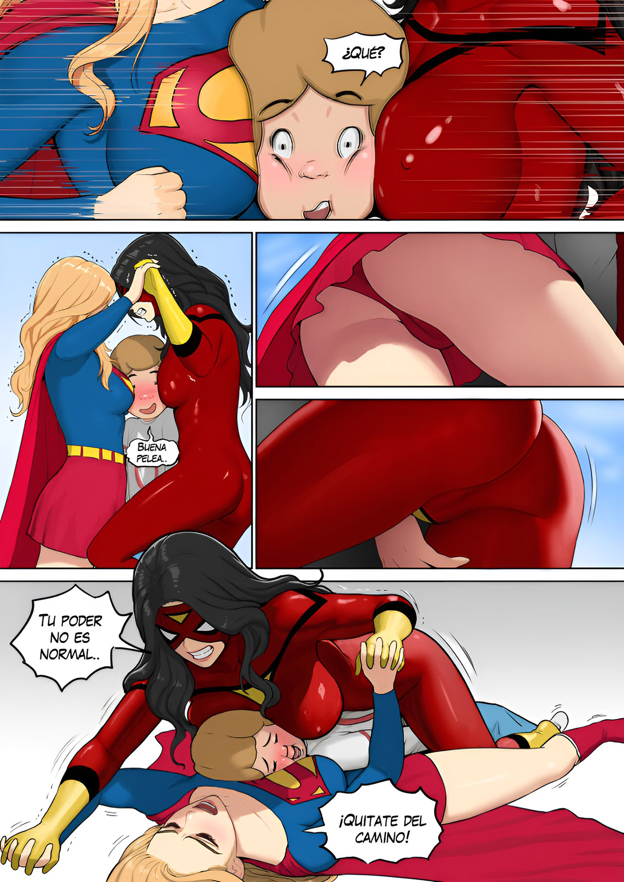 SUPERGIRL and SPIDERWOMAN