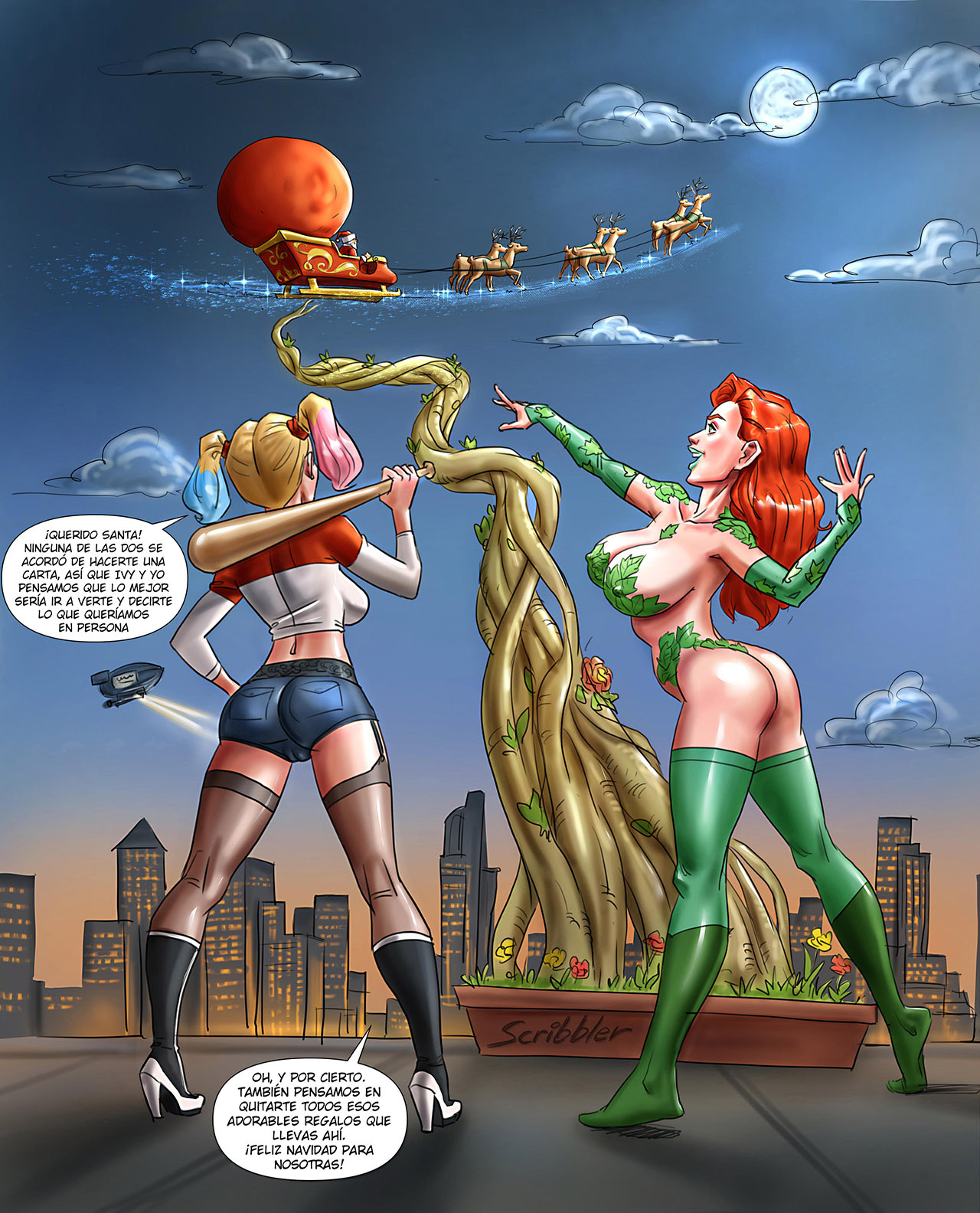 HARLEY QUINN and POISON IVY steal Christmas