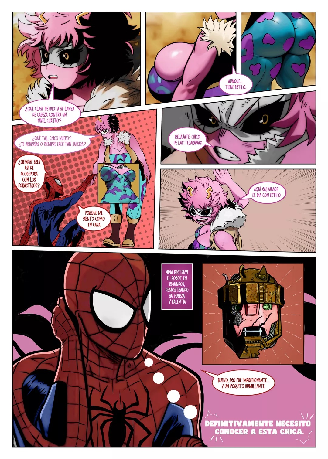 MINA ASHIDO x SPIDERMAN