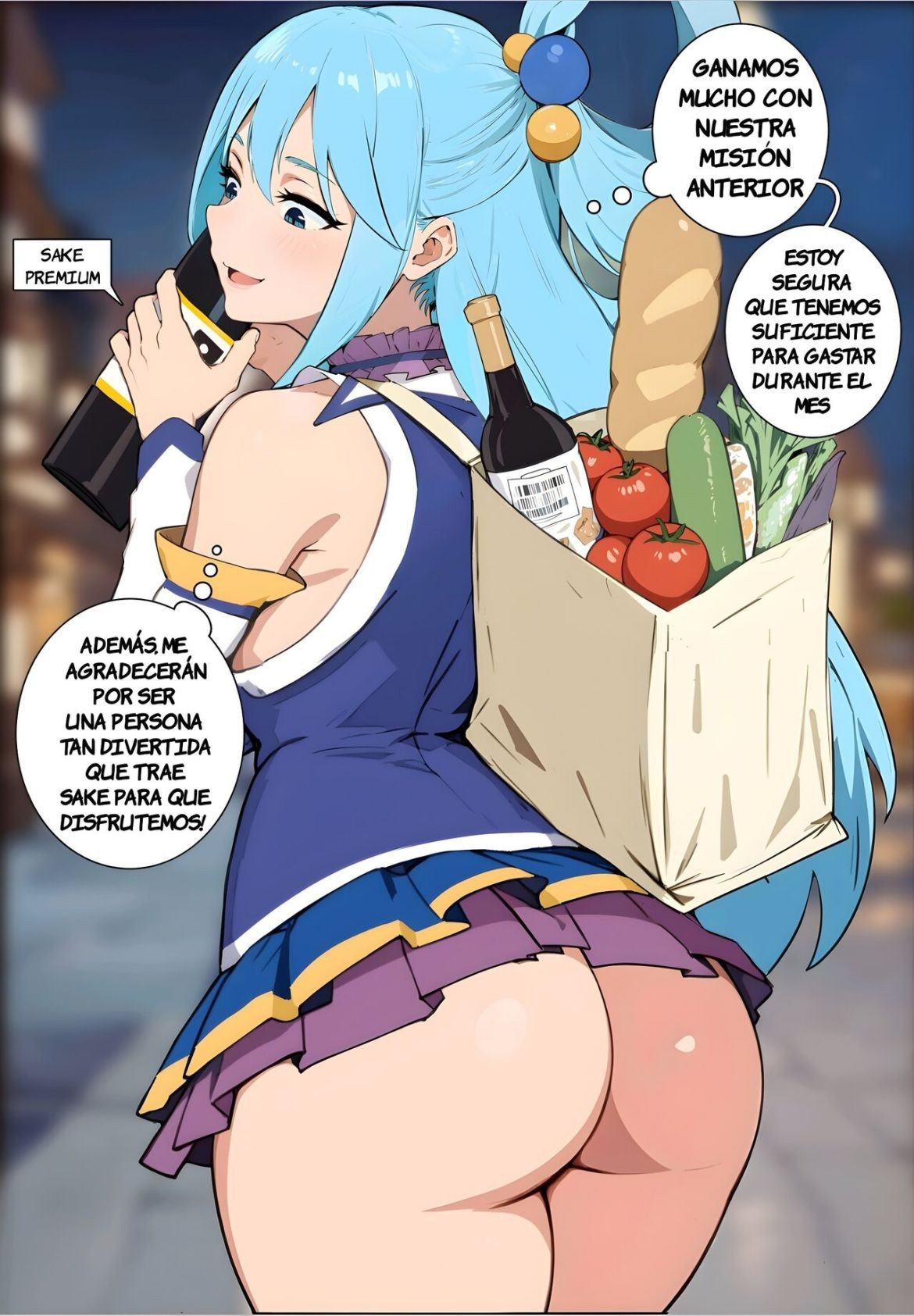 KAZUMA castigando a AQUA