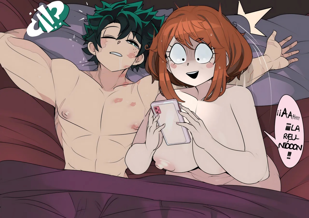 Ochako URARAKA and IZUKU Midoriya
