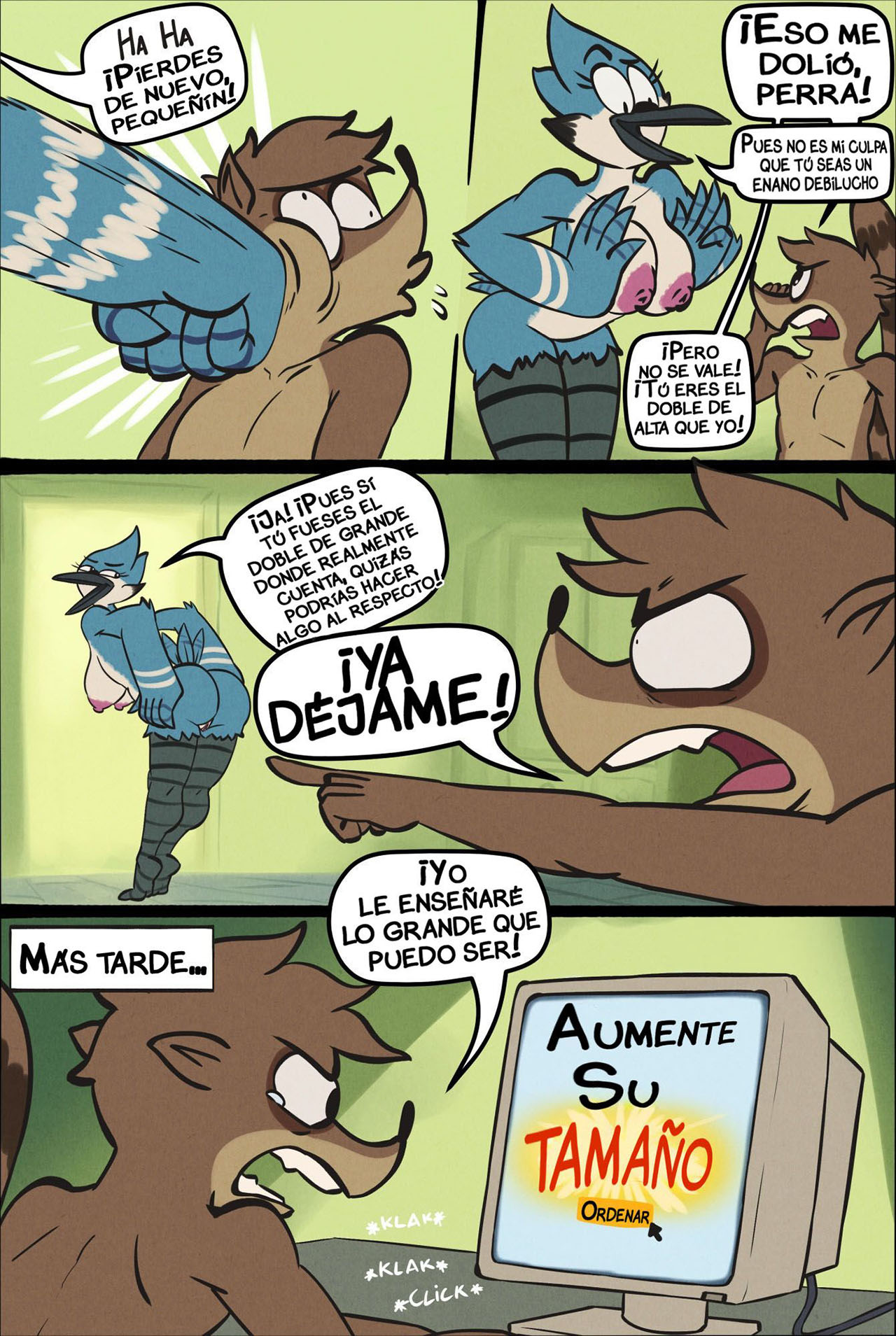 A REGULAR SHOW comic