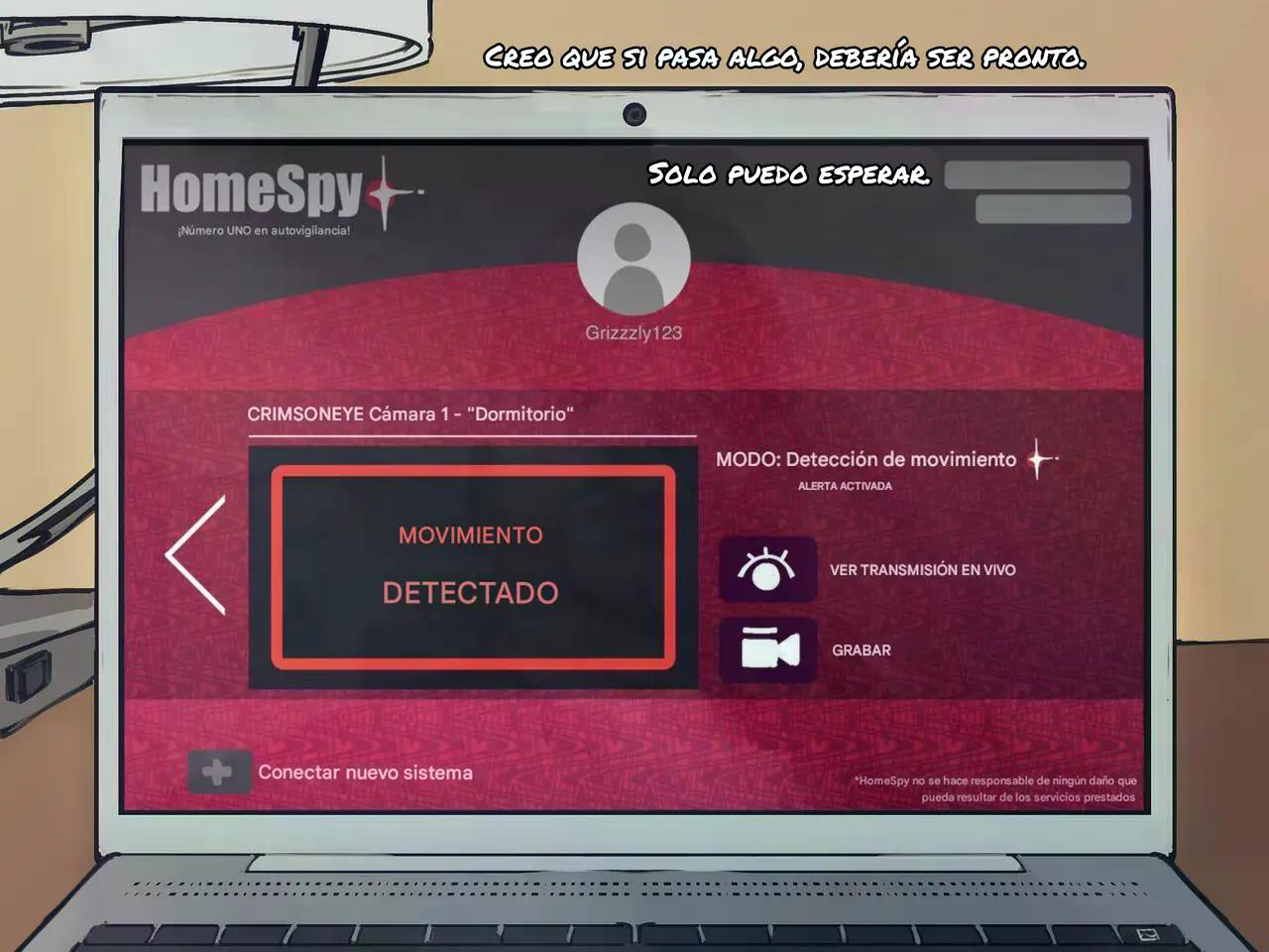 Camara ESPIA en el DORMITORIO